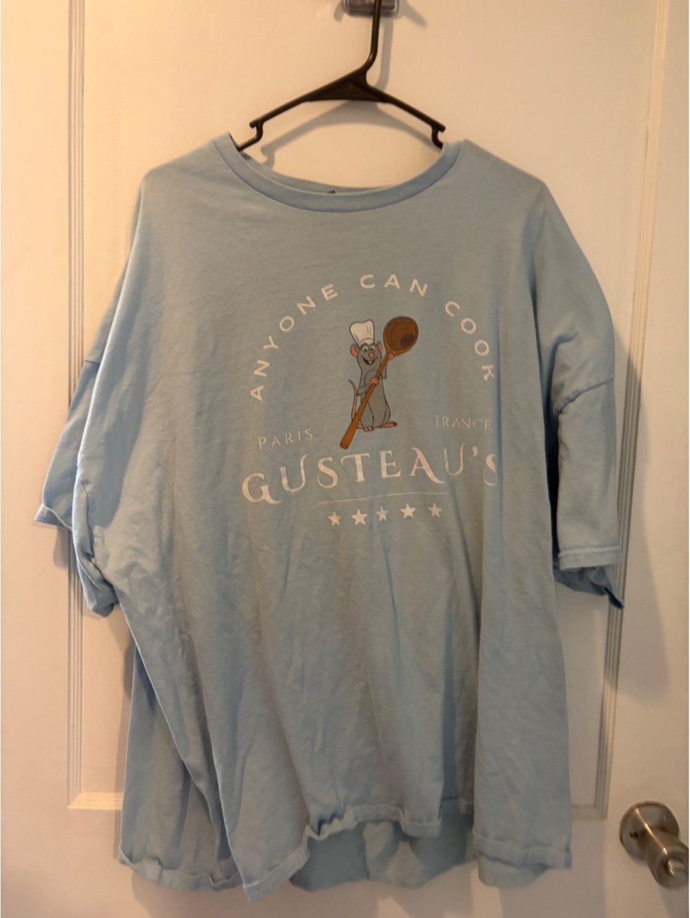Disney Ratatouille Gusteau's light blue graphic T shirt 4XL
